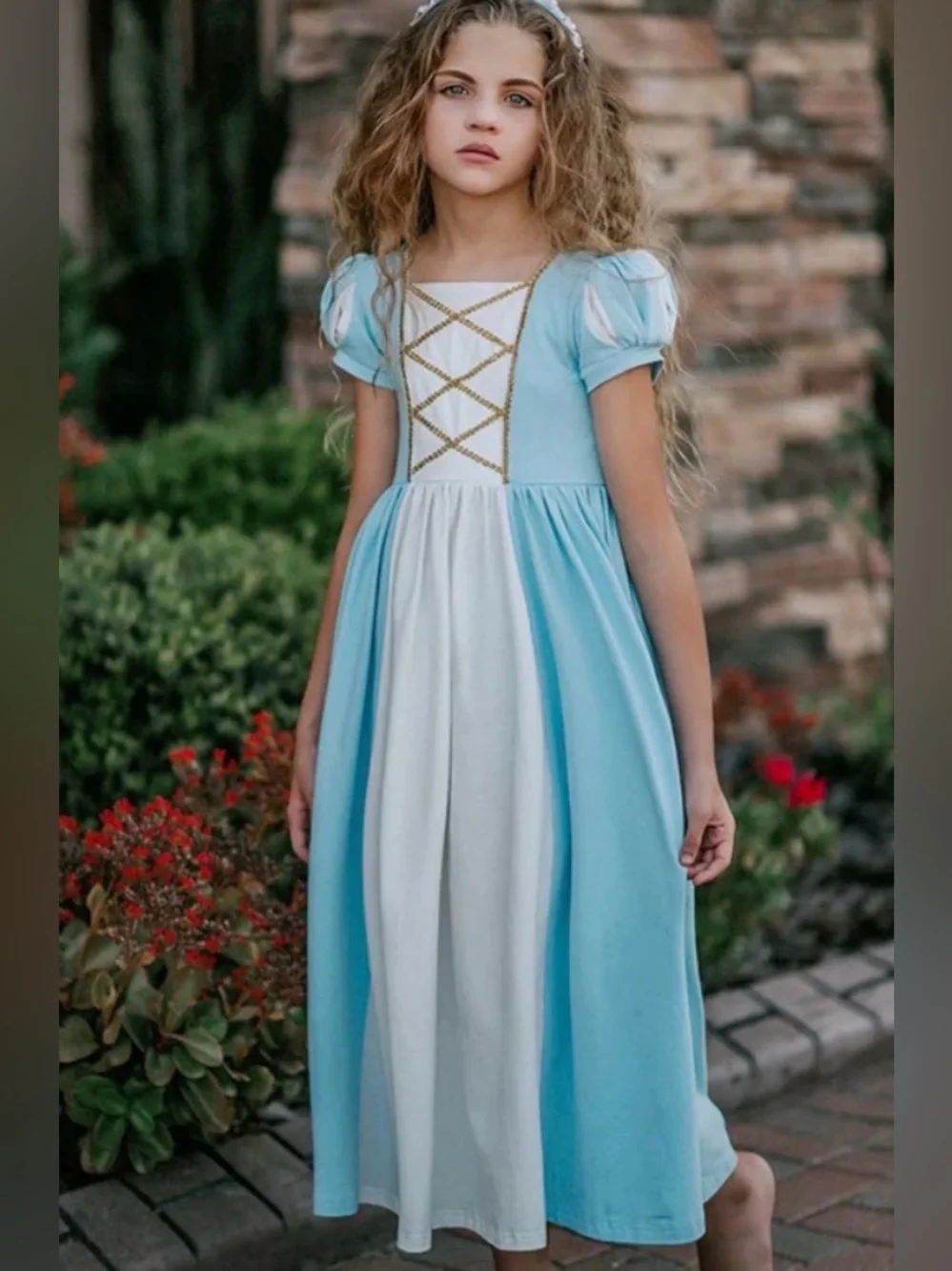 Girls Princess Dress Costume Halloween Cosplay Outfits Birthday Party Dress Up